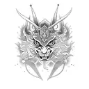 Símbolos de protección de la religión celta, católica, budista, nórdica y japonesa. tattoo design idea