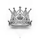 Queen's Crown diamond  tattoo design idea