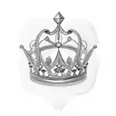 Queen's Crown diamond  tattoo design idea