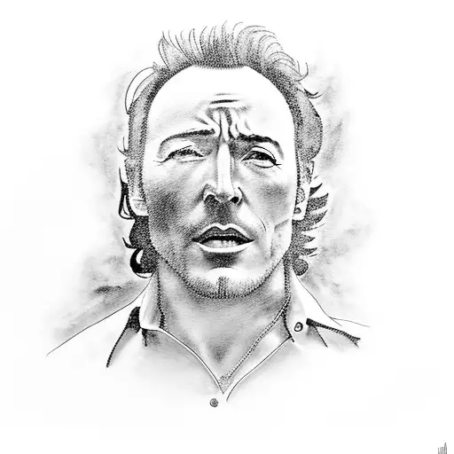 bruce springsteen  tattoo design idea
