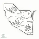 Arkansas New Jersey friend tattoo tattoo design idea