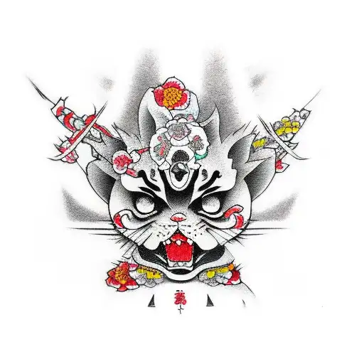 ahegao tattoo design idea