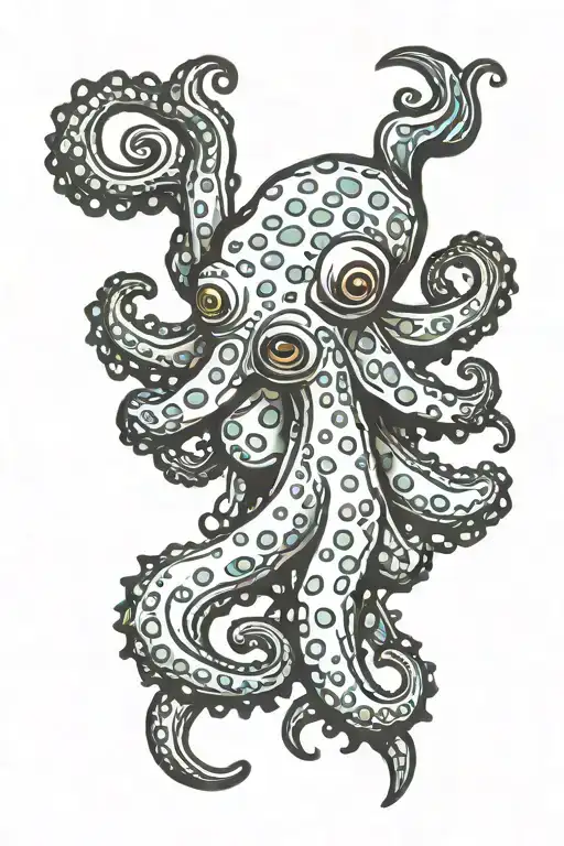 blue ringed octopus tattoo design idea