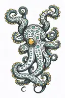 blue ringed octopus tattoo design idea