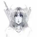 ayanami rei, angry, face tattoo design idea