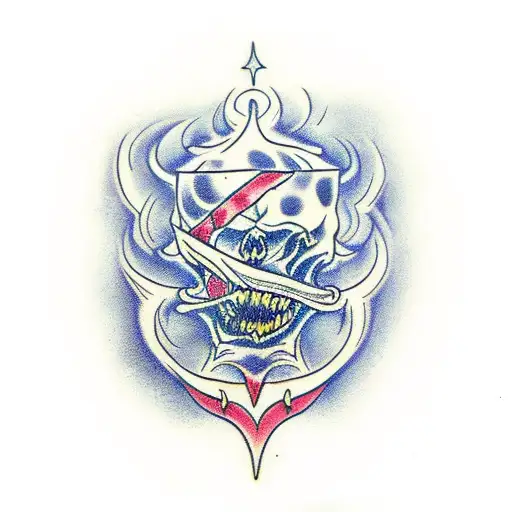 dark mark from harry potter tattoo design idea