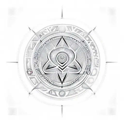 obatala tribal sigil  tattoo design idea