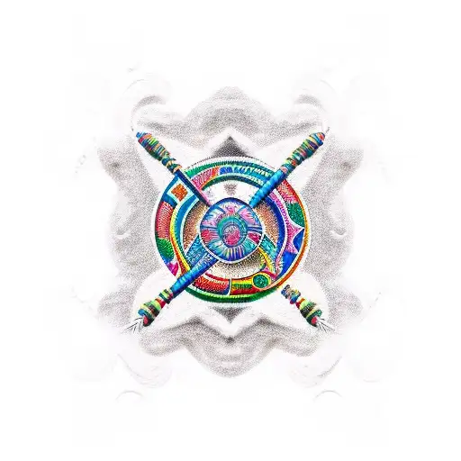 Orisha obatala tribal sigil  tattoo design idea