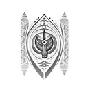 Orisha obatala sigil  tattoo design idea