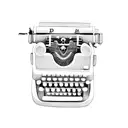 A typewriter morphing into a guitar tattoo design idea