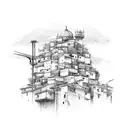 favelas tattoo design idea