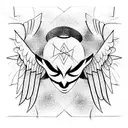 Mad Devil May be Angel tattoo design idea