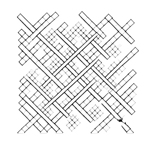 Crossword Puzzle tattoo design idea