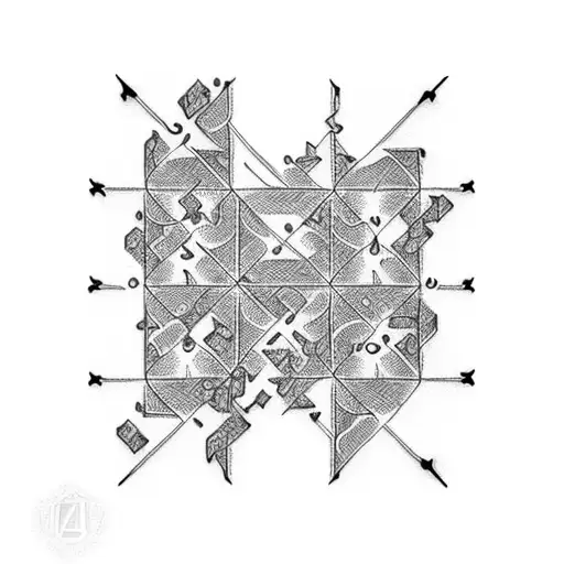 Crossword Puzzle tattoo design idea