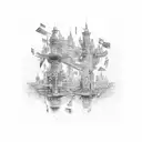 Crossword Puzzle tattoo design idea