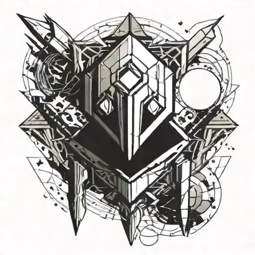 Ghost from Destiny Game  tattoo design idea