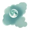 Moon tattoo design idea