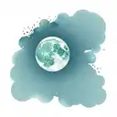 Moon tattoo design idea