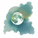 Moon tattoo design idea