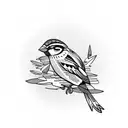 Sparrow  tattoo design idea