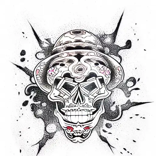 Skull tattoo design idea