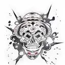 Skull tattoo design idea