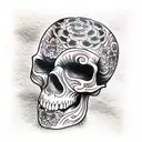 Skull tattoo design idea