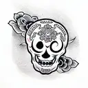Skull tattoo design idea