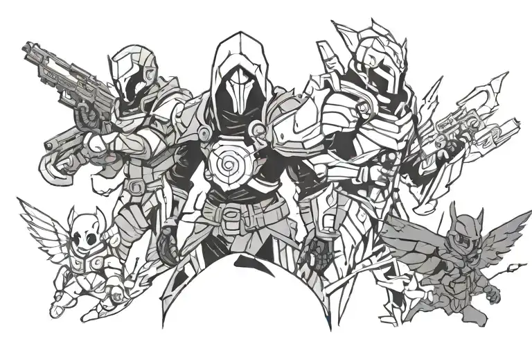 destiny 2 ghost tattoo design idea