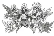 destiny 2 ghost tattoo design idea