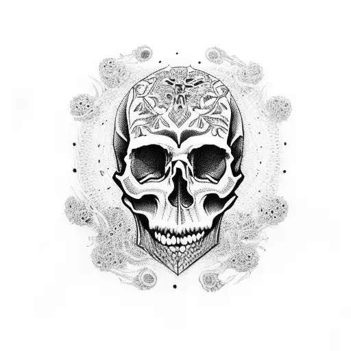 Skulls in a pile tattoo design idea