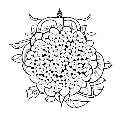 Syrian oregano tattoo design idea