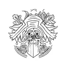 Syrian oregano, suicide  tattoo design idea