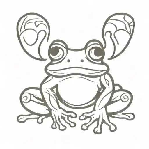 cook taino frog symbol tattoo design idea