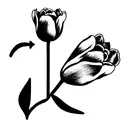 tulipanes tattoo design idea