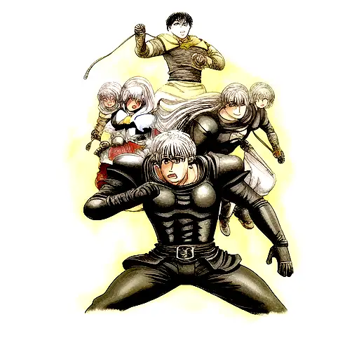 Guts fighting Griffith tattoo design idea