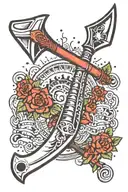 labrys axe tattoo design idea