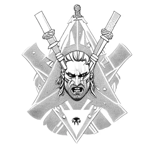 the Witcher 3 hanged man's tree tattoo design idea