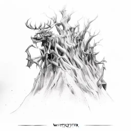 the Witcher 3 hangers tree tattoo design idea