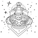 Orion's belt as a starry pathway tattoo design idea