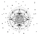 Orion's belt as a starry pathway tattoo design idea