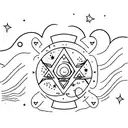 Orion's belt as a starry pathway tattoo design idea