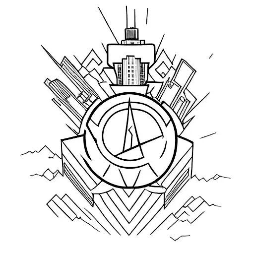 Gotham city tattoo design idea