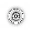 fibonacci spiral galaxy tattoo design idea