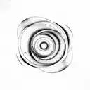 fibonacci spiral galaxy tattoo design idea