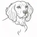 cocker spaniel dog tattoo design idea