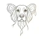 cocker spaniel dog tattoo design idea