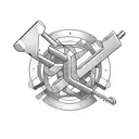 A mechanical wrench intertwined with gaming symbols, representing the client's occupation as a mechanic and passion for gaming tattoo design idea