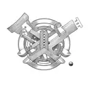 A mechanical wrench intertwined with gaming symbols, representing the client's occupation as a mechanic and passion for gaming tattoo design idea