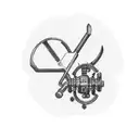 A mechanical wrench intertwined with gaming symbols, representing the client's occupation as a mechanic and passion for gaming tattoo design idea